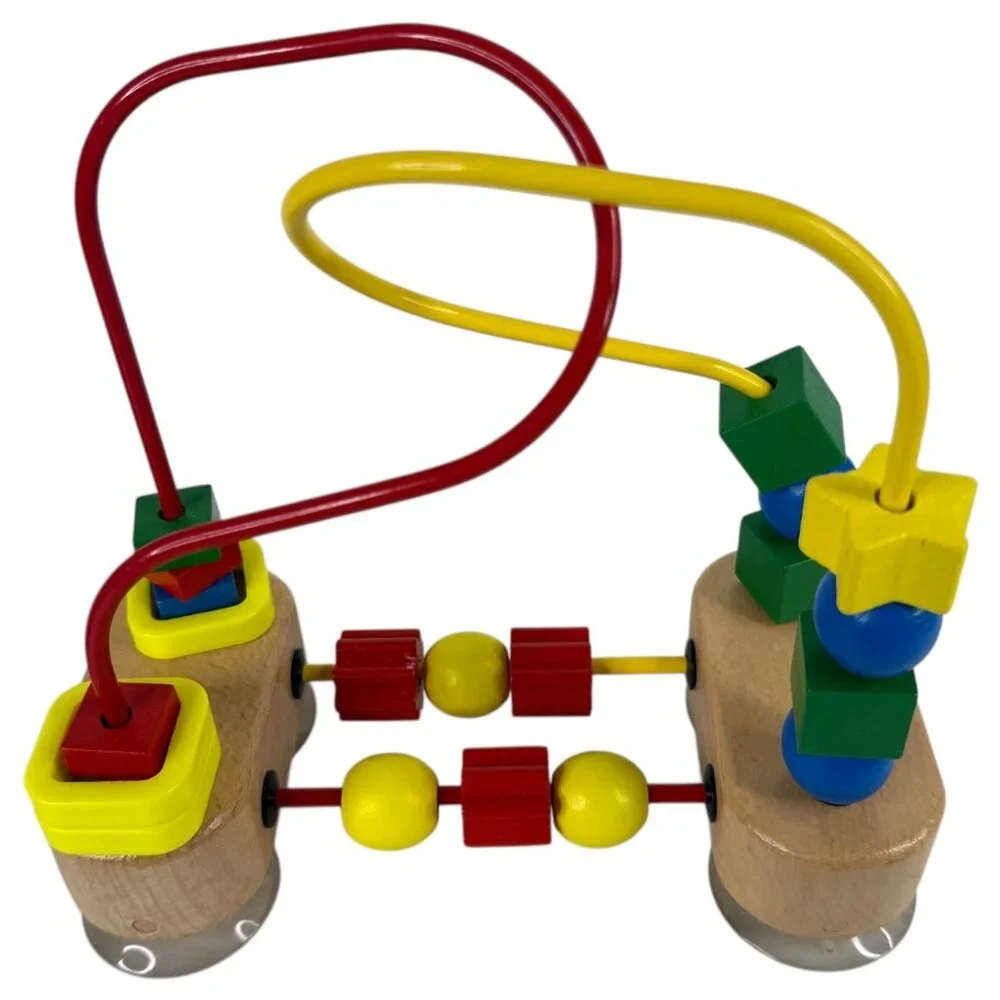 Melissa‎ & Doug Wooden Bead Maze Toy Suction Cup Tabletop XY13305 Toddler Baby